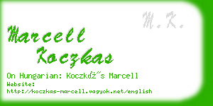 marcell koczkas business card